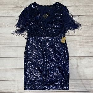 Navy blue cocktail dress. Never worn. $15